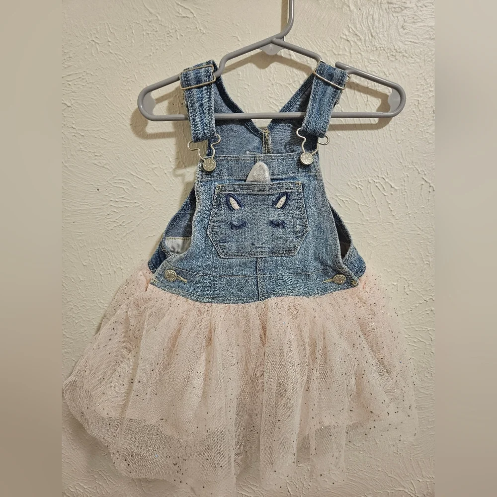 Oshkosh B'Gosh unicorn Overall dress - Picture 2 of 5